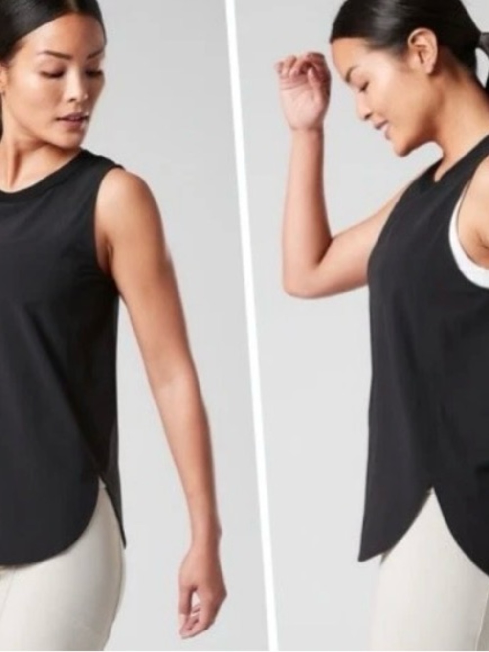 Athleta Black Zephyr Women's Sleeveless Performance Tank Top